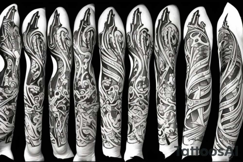sword burning tattoo idea
