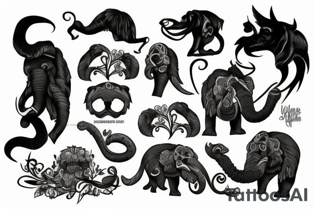 mammoth tattoo idea