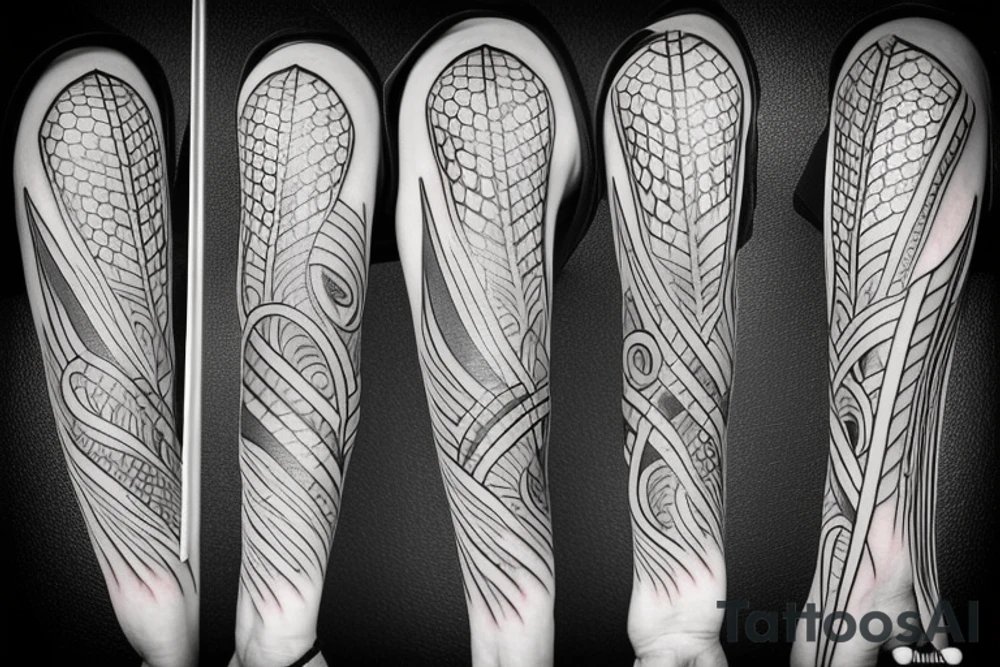 sword burning tattoo idea