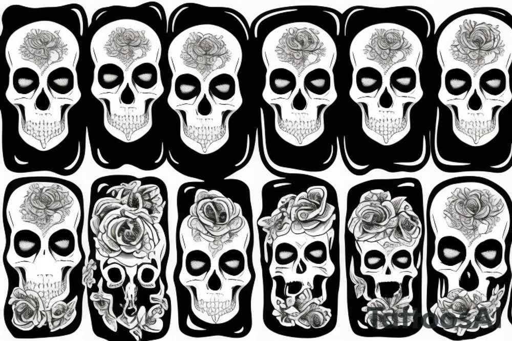 Skull tattoo idea