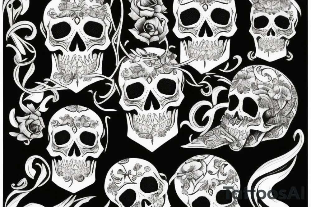 Skull tattoo idea