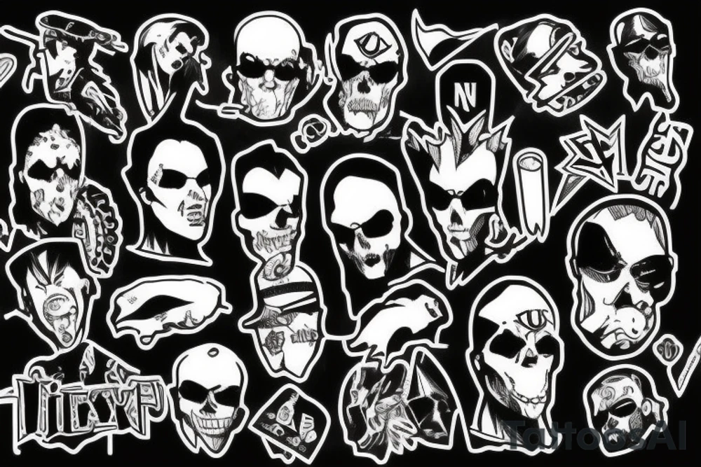 Nu metal,gangster,live,freedom tattoo idea