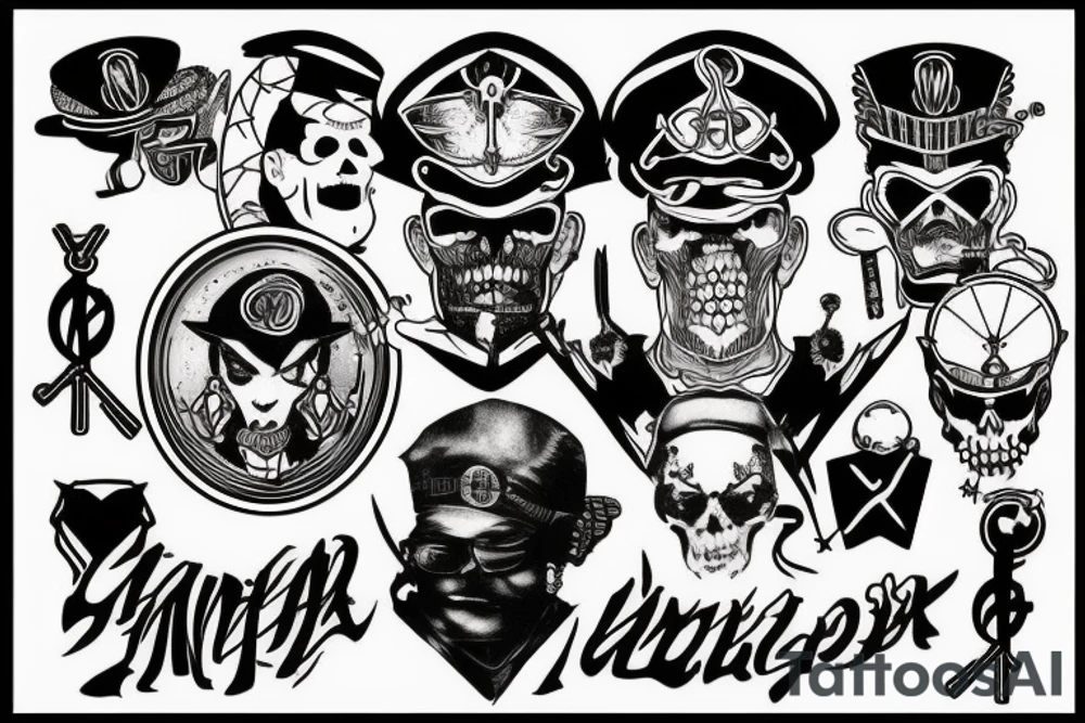 Nu metal,gangster,live,freedom tattoo idea