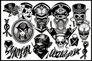 Nu metal,gangster,live,freedom tattoo idea