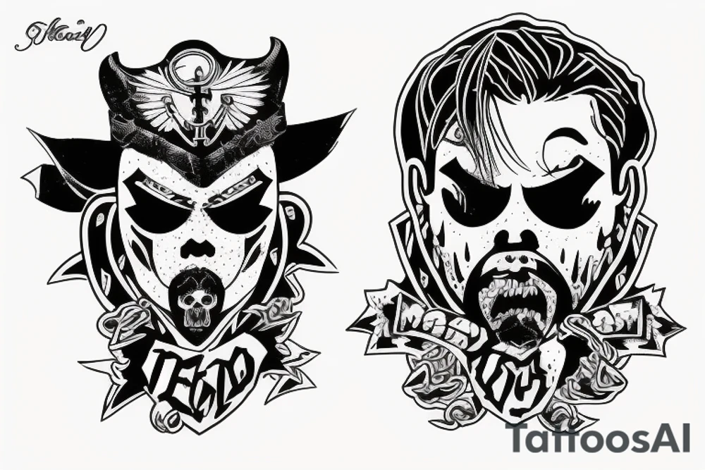 Nu metal,gangster,live,freedom tattoo idea