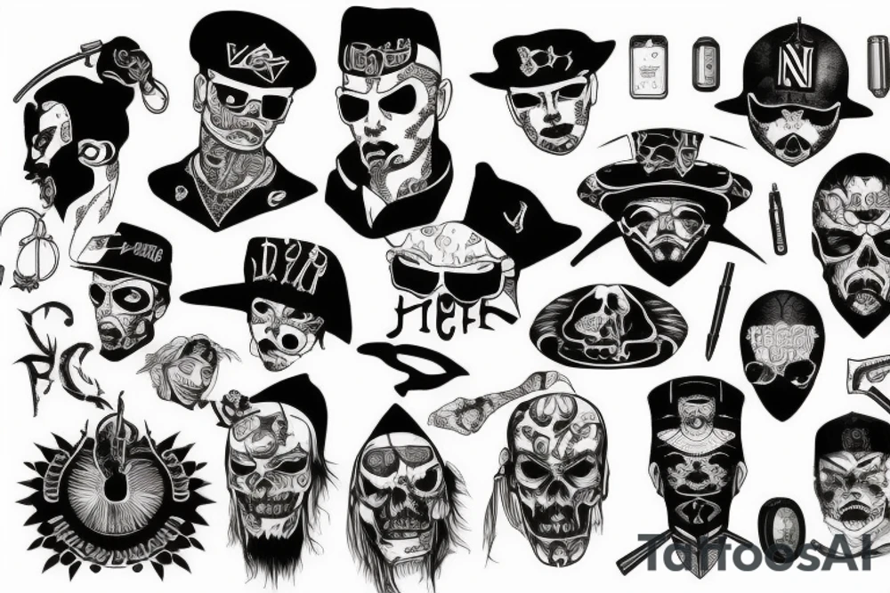 Nu metal,gangster,live,freedom tattoo idea