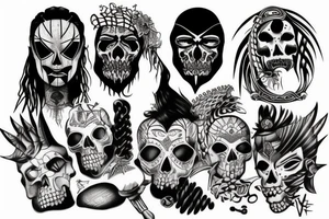 Nu metal,gangster,live,freedom tattoo idea