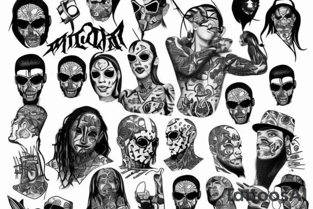 Nu metal,gangster,live,freedom tattoo idea