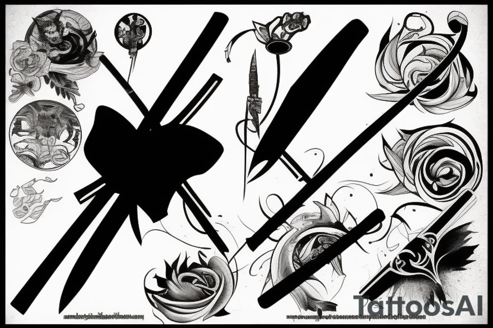 katana tattoo idea