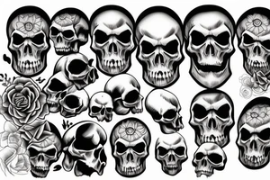 Death,skull,life tattoo idea