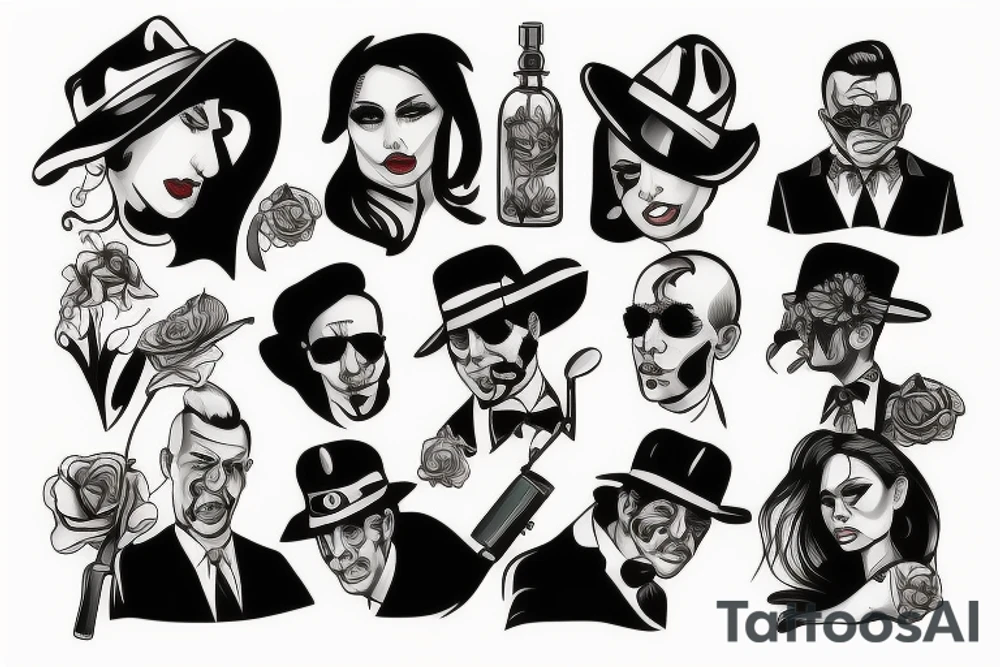 Mafia tattoo idea