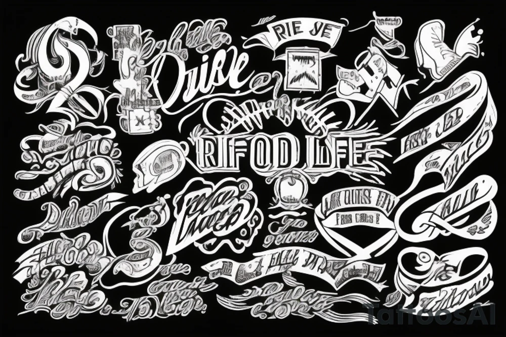 Ride is my life tattoo idea