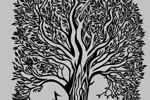 The tree remembers what the axe forgets. Tree with cuts out if it. tattoo idea