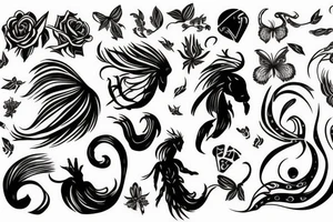 beautiful Girl and Scorpio tattoo idea