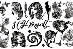 beautiful Girl and Scorpio tattoo idea