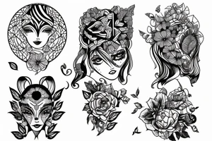 beautiful girl tattoo idea