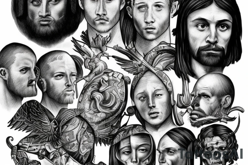 'Till the battles won
'Till kingdom come
I'll never run tattoo idea