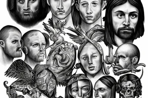 'Till the battles won
'Till kingdom come
I'll never run tattoo idea