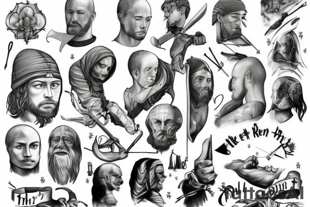 'Till the battles won
'Till kingdom come
I'll never run tattoo idea