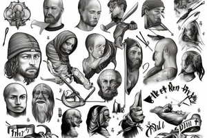 'Till the battles won
'Till kingdom come
I'll never run tattoo idea