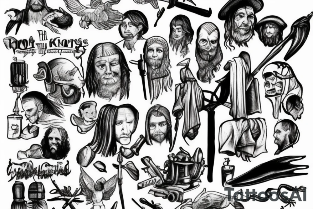 'Till the battles won
'Till kingdom come
I'll never run tattoo idea