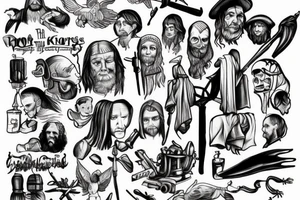 'Till the battles won
'Till kingdom come
I'll never run tattoo idea
