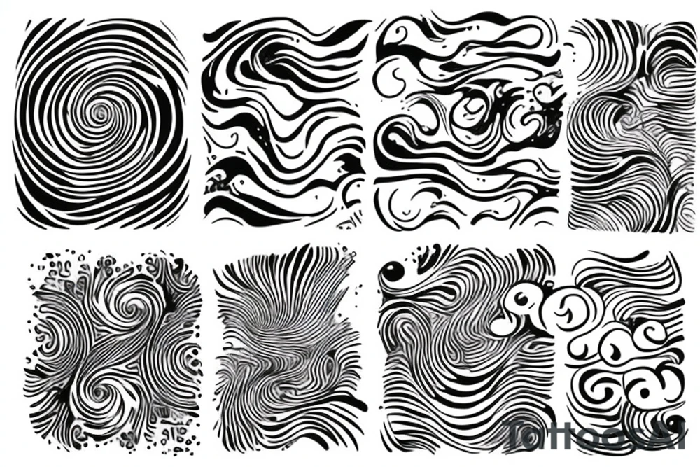 water ripples tattoo idea