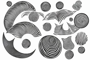 water ripples with water drop tattoo idea