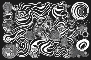 water ripples with water drop tattoo idea