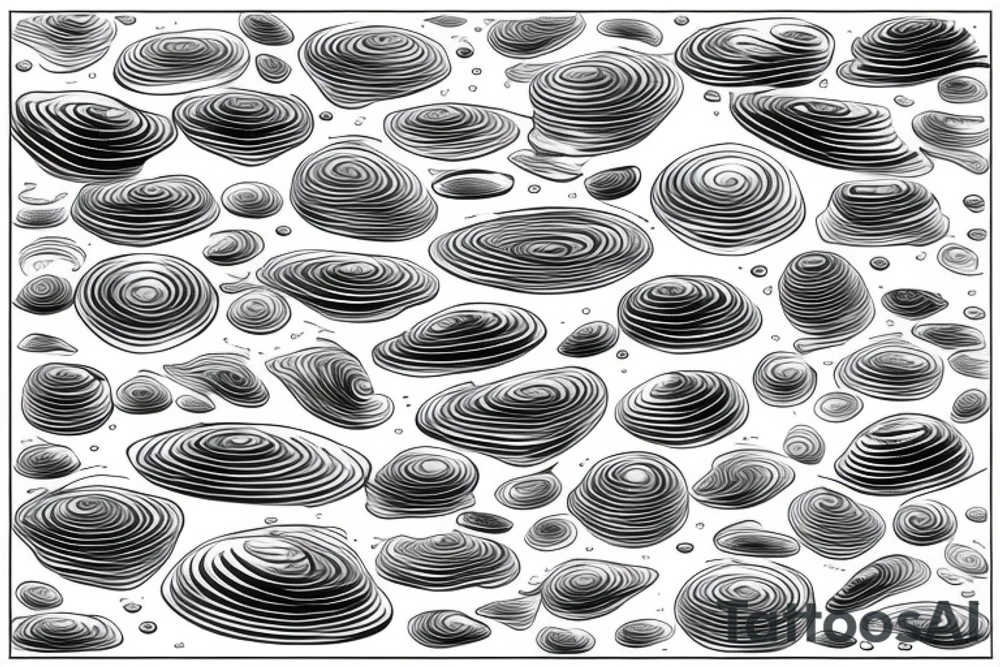 water ripples in perspective with water drop tattoo idea