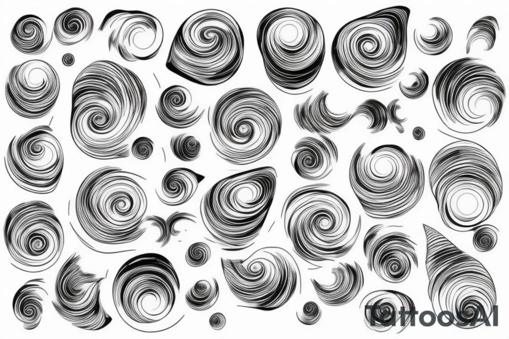 water ripples in perspective with water drop tattoo idea