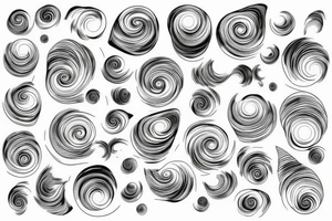 water ripples in perspective with water drop tattoo idea