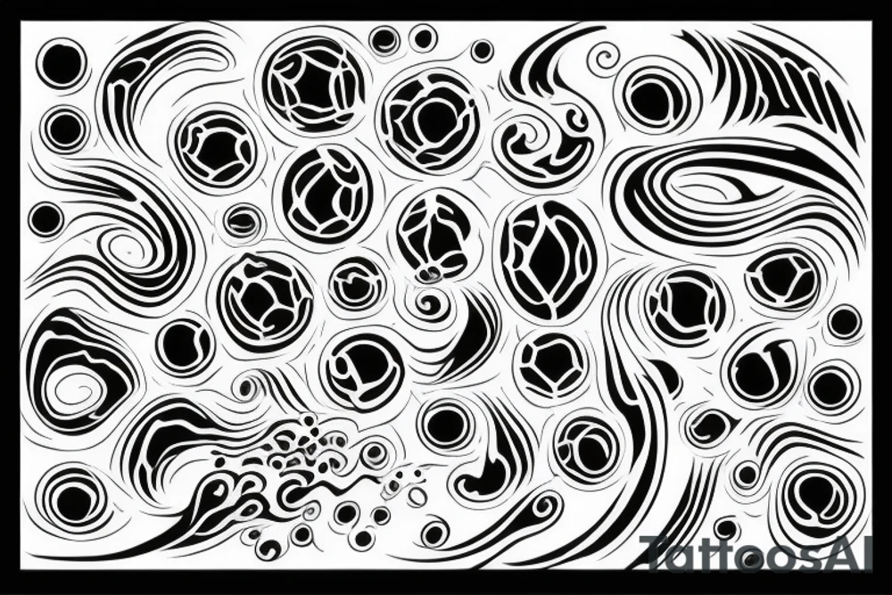 drop of water with water ripples tattoo idea