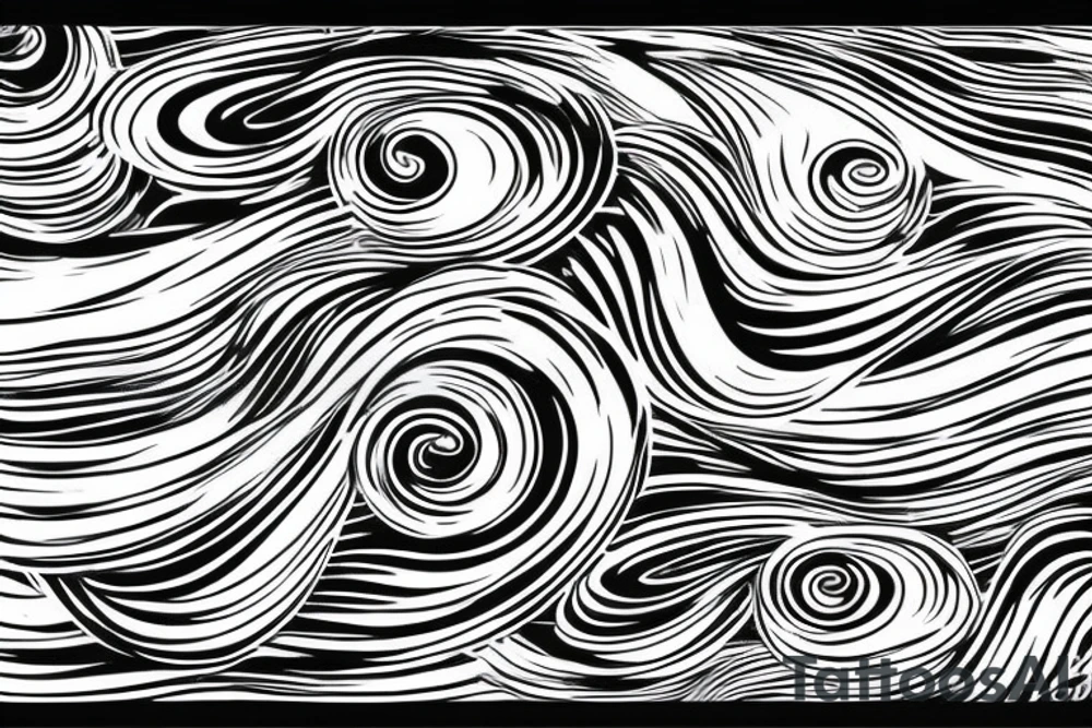 water ripples on a lake tattoo idea