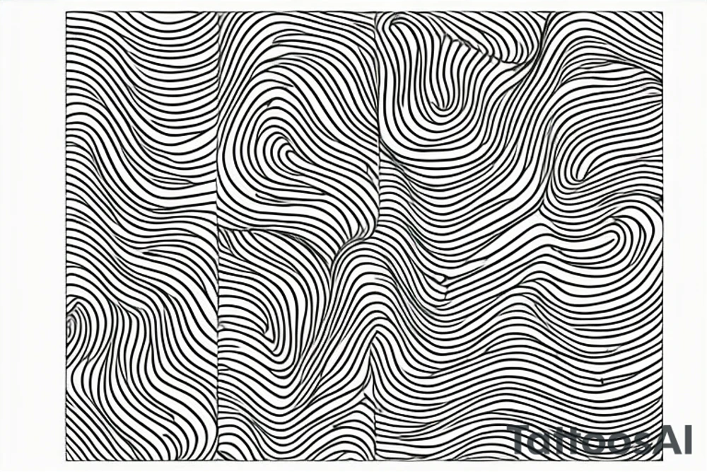 water ripples on a lake tattoo idea