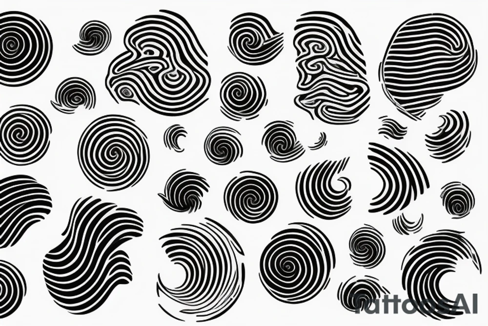 water ripples on a lake tattoo idea