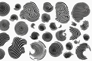 water ripples on a lake tattoo idea