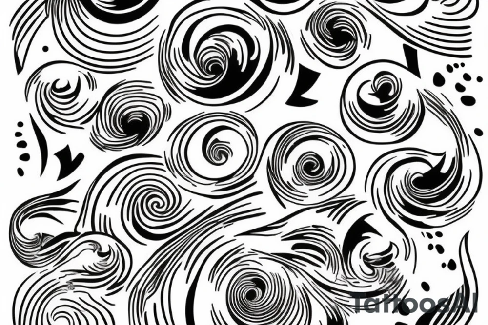 water ripples on a lake tattoo idea