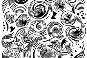 water ripples on a lake tattoo idea