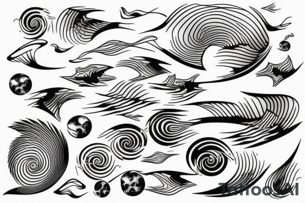 water ripples on a lake tattoo idea