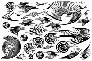 water ripples on a lake tattoo idea