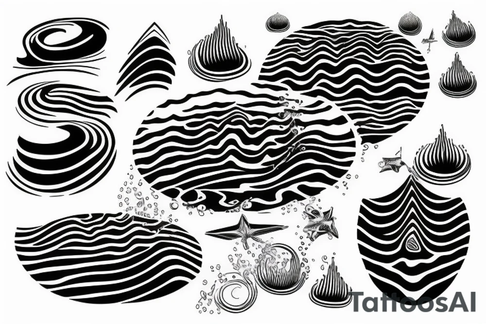 water ripples on a lake tattoo idea
