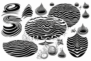 water ripples on a lake tattoo idea