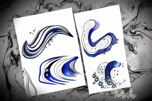 drop of water falling into water creating water ripples tattoo idea