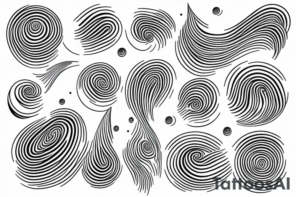 drop of water falling into water creating water ripples tattoo idea