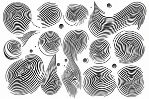 drop of water falling into water creating water ripples tattoo idea