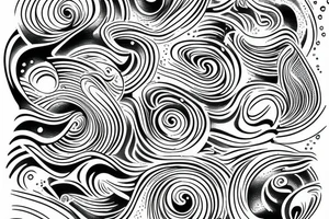 drop of water falling into water creating water ripples tattoo idea