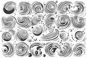 drop of water falling into water creating water ripples tattoo idea