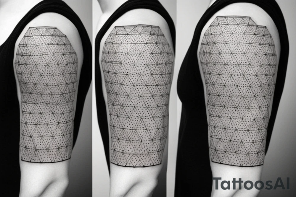 Geometric cubes as a sleeve tattoo idea