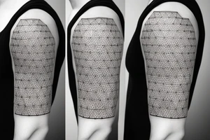 Geometric cubes as a sleeve tattoo idea